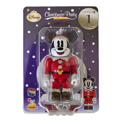 Bearbrick Happy Kuji 'Disney Christmas Party' (2012) - 1 Mickey Mouse Santa Version 100% in der Verpackung