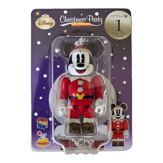 Bearbrick Happy Kuji 'Disney Christmas Party' (2012) - 1 Mickey Mouse Santa Version 100% in der Verpackung