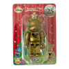 Bearbrick Happy Kuji 'Disney Christmas Party' (2012) - 25 Gold Metallic 100% in der Verpackung