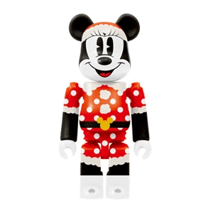 Bearbrick Happy Kuji 'Disney Christmas Party' (2012) - 2 Minnie Mouse Santa Version 100% Herstellerbild