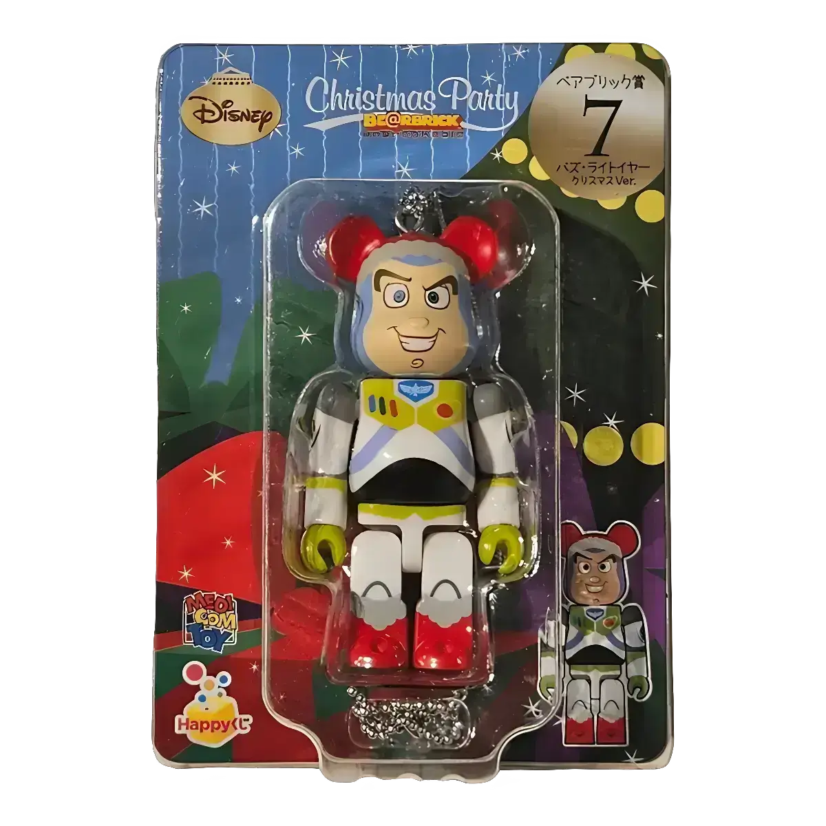 Bearbrick Happy Kuji 'Disney Christmas Party' (2012) - 7 Buzz Lightyear Christmas Version 100% in der Verpackung