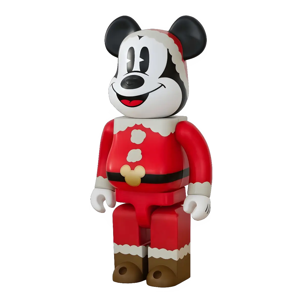 Bearbrick Happy Kuji 'Disney Christmas Party' (2012) - SP Mickey Mouse Santa Version 400% schräg