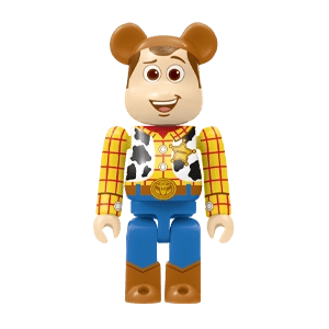 Bearbrick Happy Kuji 'Disney Pixar' (2018) - 1 Woody [Toy Story] 100% Herstellerbild