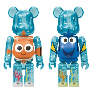 Bearbrick Happy Kuji 'Disney Pixar' (2018) - 23 Nemo & Dory [Finding Nemo] 100% Herstellerbild
