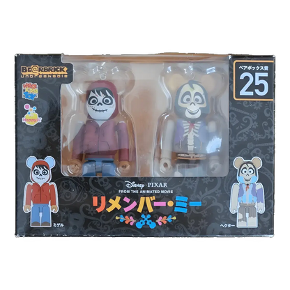 Bearbrick Happy Kuji 'Disney Pixar' (2018) - 25 Miguel & Héctor [Coco] 100% in der Verpackung