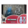 Bearbrick Happy Kuji 'Disney Special Ornament' (2011) - M Cinderella Clear Body Version & Silver Metallic 100% in der Verpackung