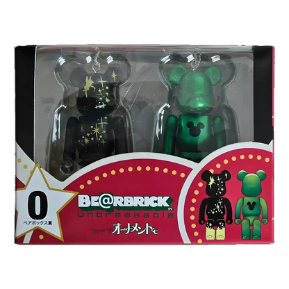 Bearbrick Happy Kuji 'Disney Special Ornament' (2011) - O Tinkerbell Clear Body Version & Green Metallic 100% in der Verpackung