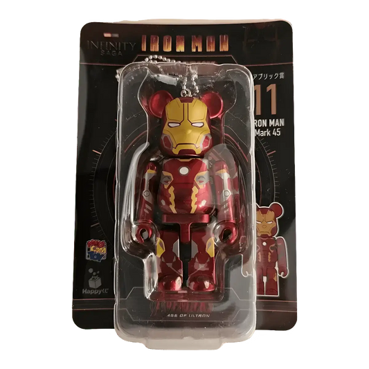 Bearbrick Happy Kuji 'Iron Man' (2023) - 11 Iron Man Mark 45 100% in der Verpackung