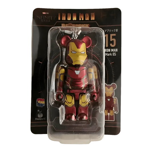 Bearbrick Happy Kuji 'Iron Man' (2023) - 15 Iron Man Mark 85 100% in der Verpackung