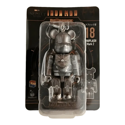 Bearbrick Happy Kuji 'Iron Man' (2023) - 18 Whiplash Mark 2 100% in der Verpackung