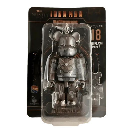 Bearbrick Happy Kuji 'Iron Man' (2023) - 18 Whiplash Mark 2 100% in der Verpackung