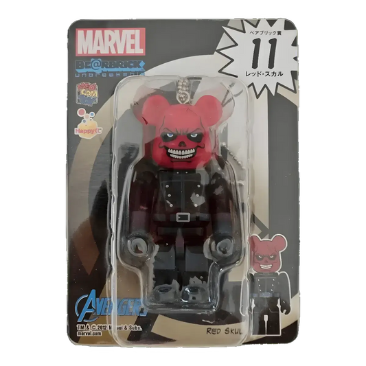 Bearbrick Happy Kuji 'MARVEL' (2012) - 11 Red Skull 100% in der Verpackung