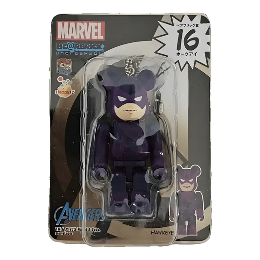 Bearbrick Happy Kuji 'MARVEL' (2012) - 16 Hawkeye 100% in der Verpackung