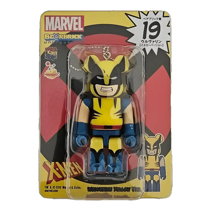 Bearbrick Happy Kuji 'MARVEL' (2012) - 19 Wolverine Yellow Version 100% in der Verpackung