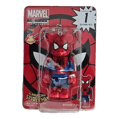 Bearbrick Happy Kuji 'MARVEL' (2012) - 1 Spider-Man 100% in der Verpackung