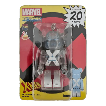 Bearbrick Happy Kuji 'MARVEL' (2012) - 20 Iceman 100% in der Verpackung