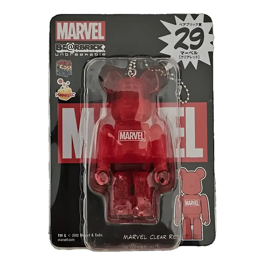 Bearbrick Happy Kuji 'MARVEL' (2012) - 29 MARVEL Clear Red 100% in der Verpackung