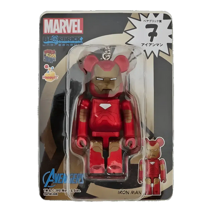 Bearbrick Happy Kuji 'MARVEL' (2012) - 7 Iron Man 100% in der Verpackung
