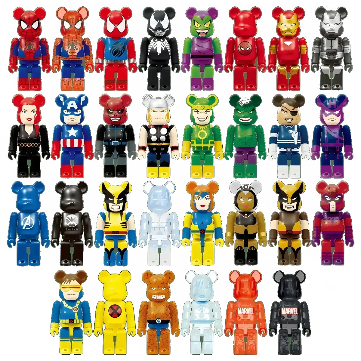 Bearbrick Happy Kuji 'MARVEL' (2012) - Modellübersicht 100%