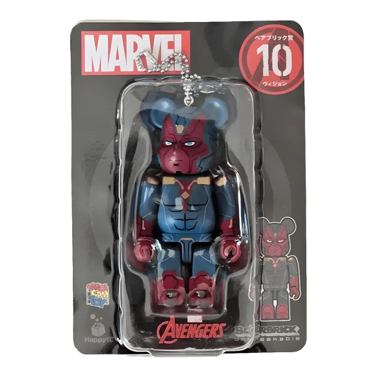 Bearbrick Happy Kuji 'MARVEL' (2021) - 10 Vision 100% in der Verpackung