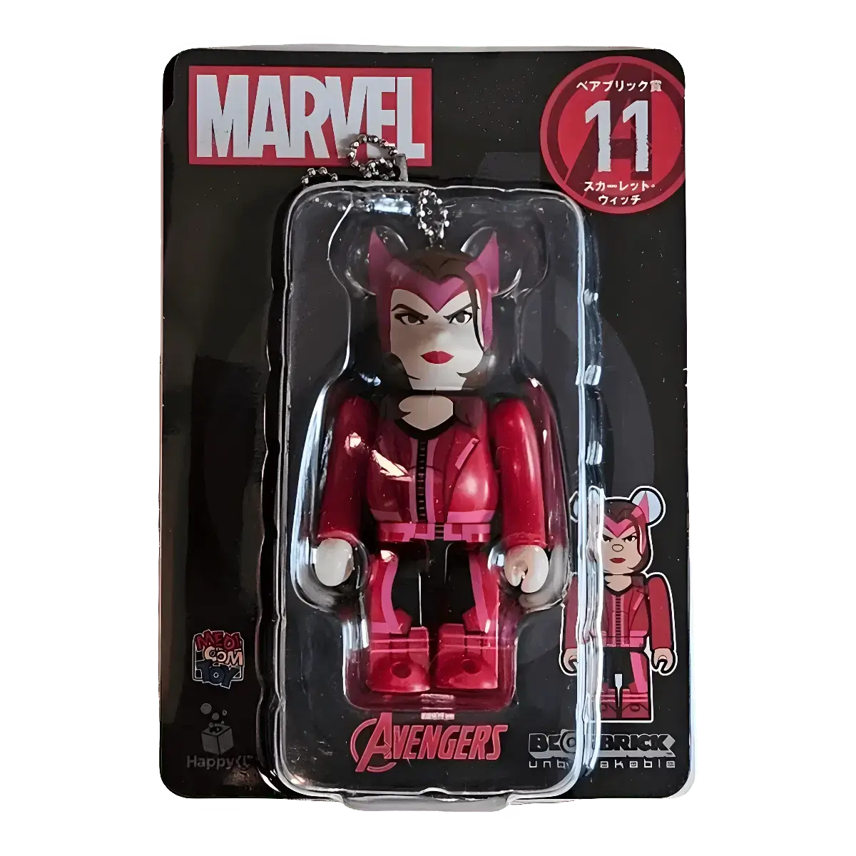 Bearbrick Happy Kuji 'MARVEL' (2021) - 11 Scarlet Witch 100% in der Verpackung