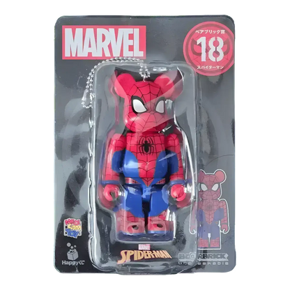 Bearbrick Happy Kuji 'MARVEL' (2021) - 18 Spider-Man 100% in der Verpackung