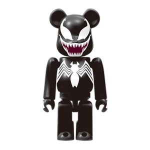 Bearbrick Happy Kuji 'MARVEL' (2021) - 19 Venom 100% Herstellerbild