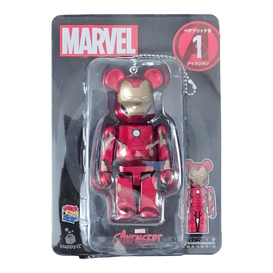 Bearbrick Happy Kuji 'MARVEL' (2021) - 1 Iron Man 100% in der Verpackung