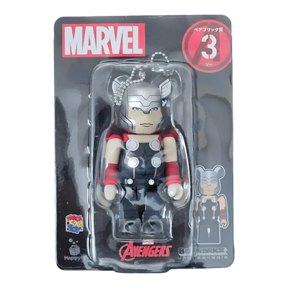 Bearbrick Happy Kuji 'MARVEL' (2021) - 3 Thor 100% in der Verpackung