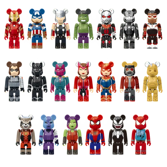 Bearbrick Happy Kuji 'MARVEL' (2021) - Modellübersicht 100%