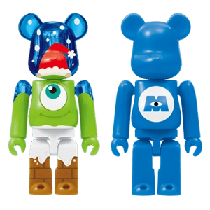 Bearbrick Happy Kuji 'Pixar Christmas Party' (2013) - 29 Mike Christmas Version & Monsters, Inc. 100% Herstellerbild