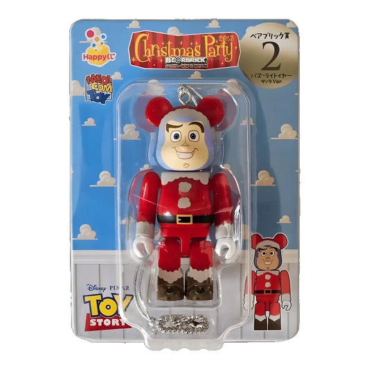 Bearbrick Happy Kuji 'Pixar Christmas Party' (2013) - 2 Buzz Lightyear Santa Version 100% in der Verpackung
