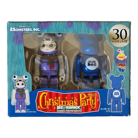 Bearbrick Happy Kuji 'Pixar Christmas Party' (2013) - 30 Boo Christmas Version & Monsters, Inc. 100% in der Verpackung