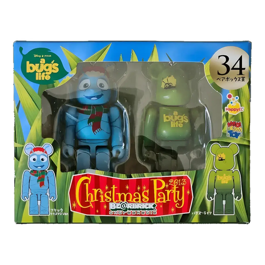 Bearbrick Happy Kuji 'Pixar Christmas Party' (2013) - 34 Flik Christmas Version & A Bug's Life 100% in der Verpackung