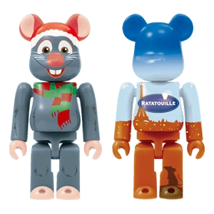 Bearbrick Happy Kuji 'Pixar Christmas Party' (2013) - 35 Remy Christmas Version & Remy's Delicious Restaurant 100% Herstellerbild