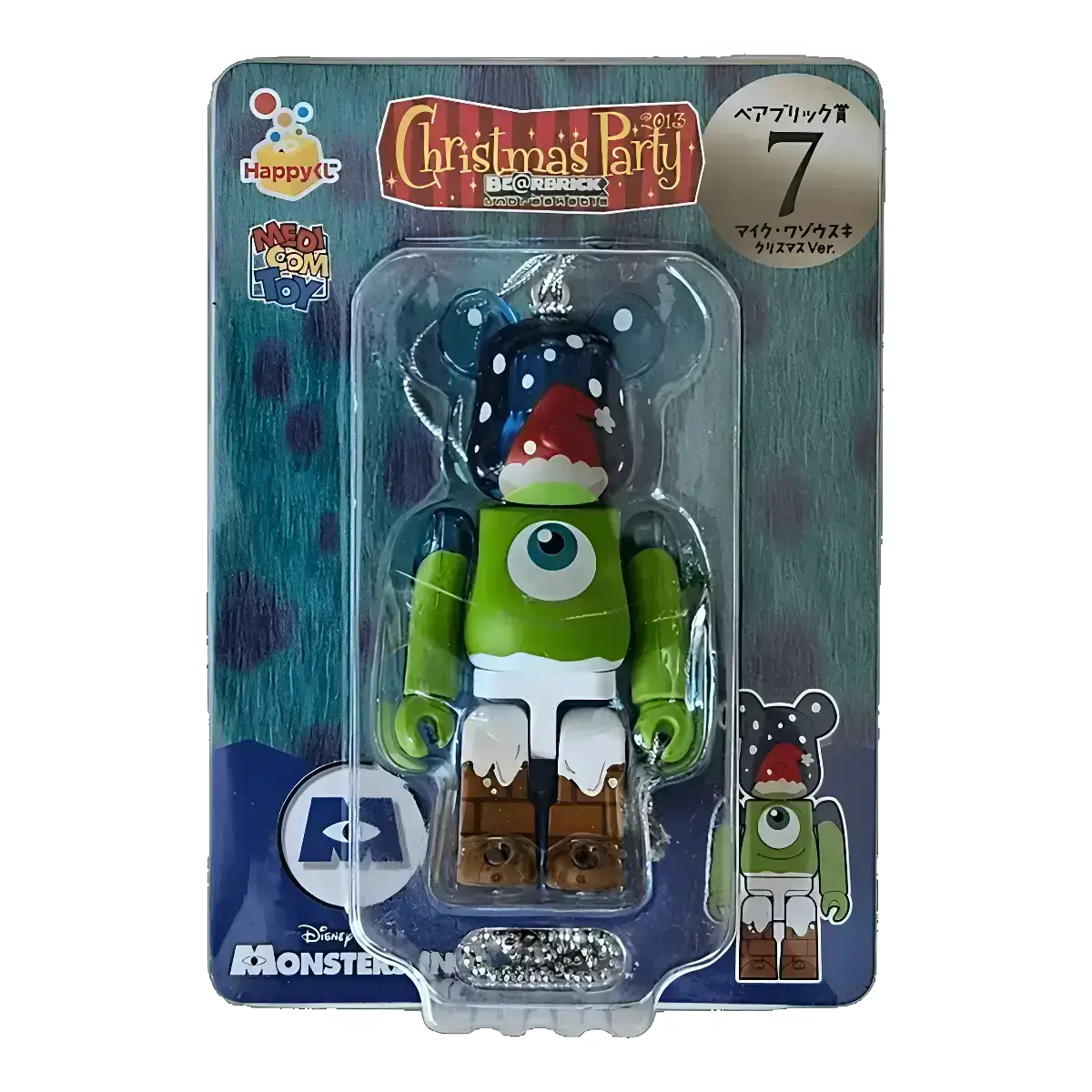 Bearbrick Happy Kuji 'Pixar Christmas Party' (2013) - 7 Mike Santa Version 100% in der Verpackung