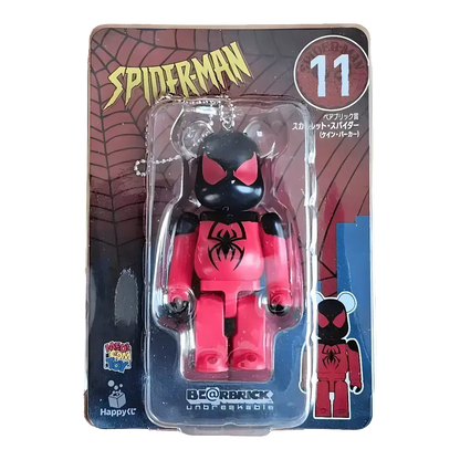 Bearbrick Happy Kuji 'Spider-Man' (2022) - 11 Scarlet Spide 100% in der Verpackung