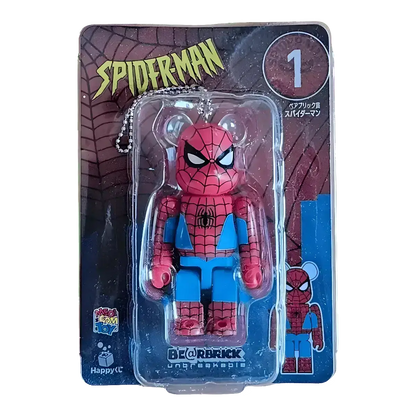 Bearbrick Happy Kuji 'Spider-Man' (2022) - 1 Spider-Man 100% in der Verpackung