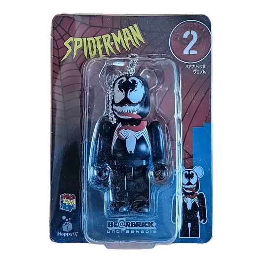 Bearbrick Happy Kuji 'Spider-Man' (2022) - 2 Venom 100% in der Verpackung