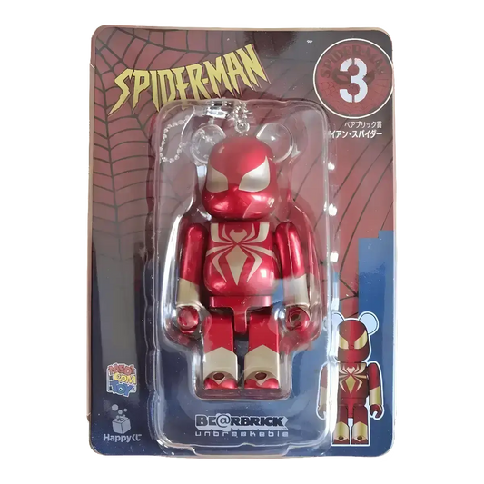 Bearbrick Happy Kuji 'Spider-Man' (2022) - 3 Iron Spider 100% in der Verpackung