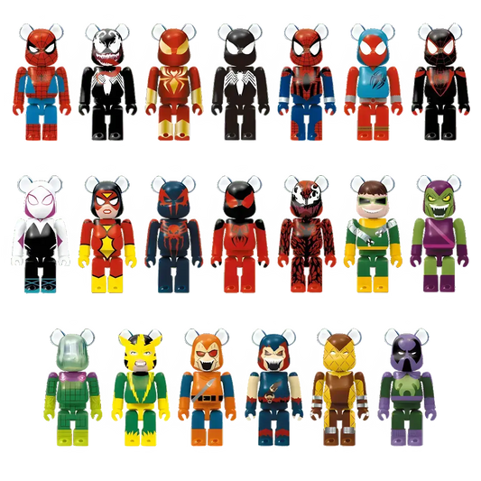 Bearbrick Happy Kuji 'Spider-Man' (2022) - Modellübersicht 100%