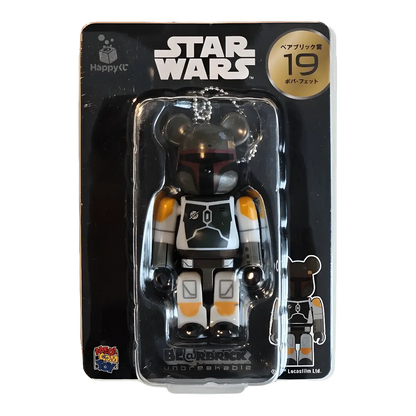 Bearbrick Happy Kuji 'Star Wars Saga' (2019) - 19 Boba Fett 100% in der Verpackung