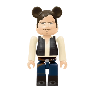 Bearbrick Happy Kuji 'Star Wars' (2017) - 15 Han Solo 100% Herstellerbild