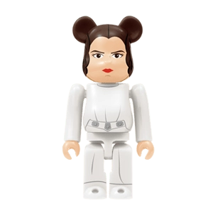 Bearbrick Happy Kuji 'Star Wars' (2017) - 16 Leia Organa 100% Herstellerbild