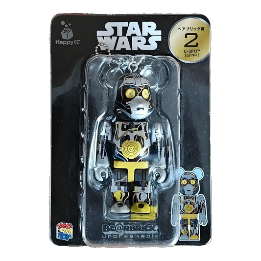 Bearbrick Happy Kuji 'Star Wars' (2017) - 2 C-3PO Episode 1 Version 100% in der Verpackung