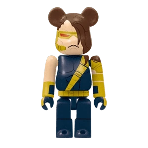 Bearbrick Happy Kuji 'X-Men' (2022) - 18 Cyclops [Age of Apocalypse] 100% Herstellerbild