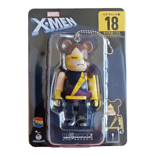 Bearbrick Happy Kuji 'X-Men' (2022) - 18 Cyclops [Age of Apocalypse] 100% in der Verpackung