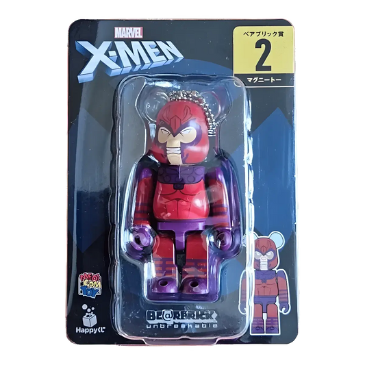 Bearbrick Happy Kuji 'X-Men' (2022) - 2 Magneto 100% in der Verpackung