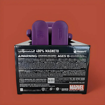 Bearbrick Happy Kuji 'X-Men' (2022) - L@ST Magneto 400% Echtheitsmerkmale