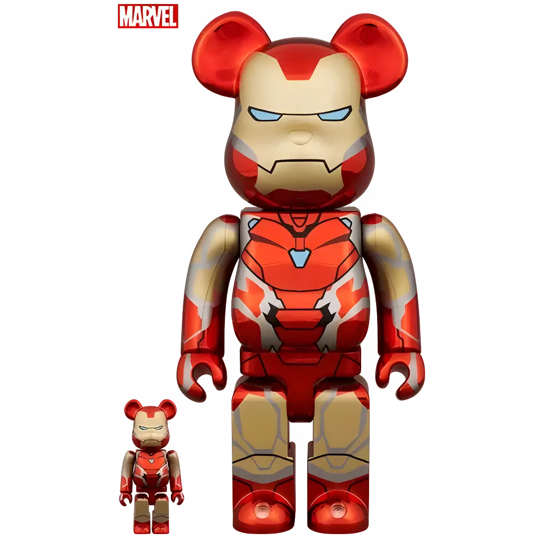 Bearbrick Iron Man Mark 85 Chrome Version Herstellerbild 1